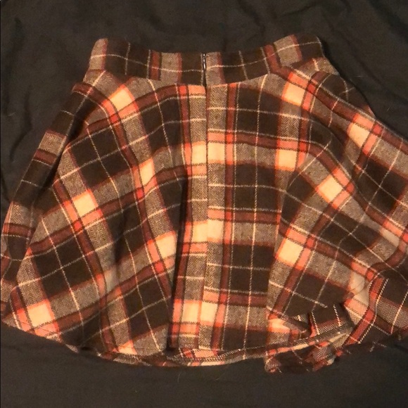 Plaid corduroy mini skirt - Picture 2 of 2
